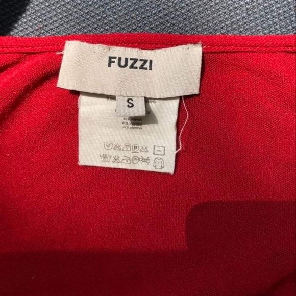 FUZZI  Wrap Red Maxi Skirt Size S - Picture 3 of 11